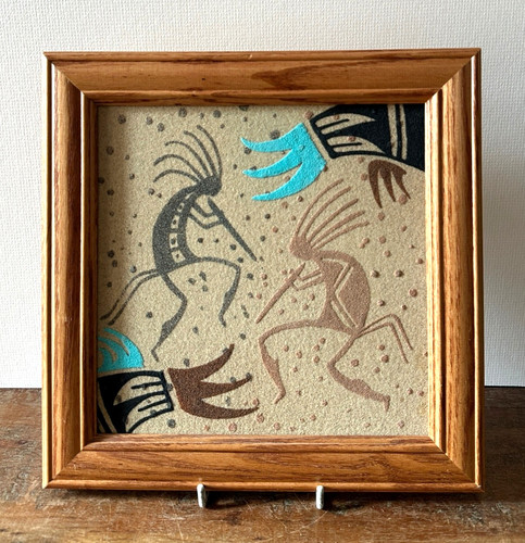 Vintage navajo sand painting - navajo,