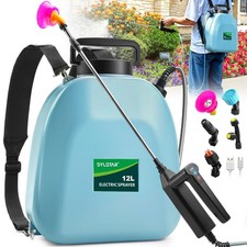 Sylstar 12l Battery Powered Knapsack Sprayer, Electric Garden Sprayers RRP £76