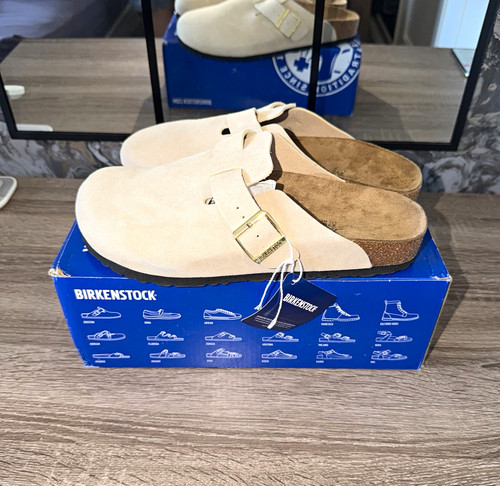 Birkenstock boston beige - birkenstock,