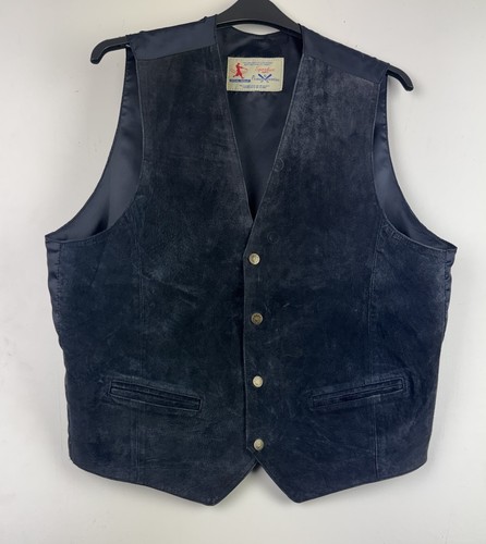 Real suede leather waistcoat - leather,