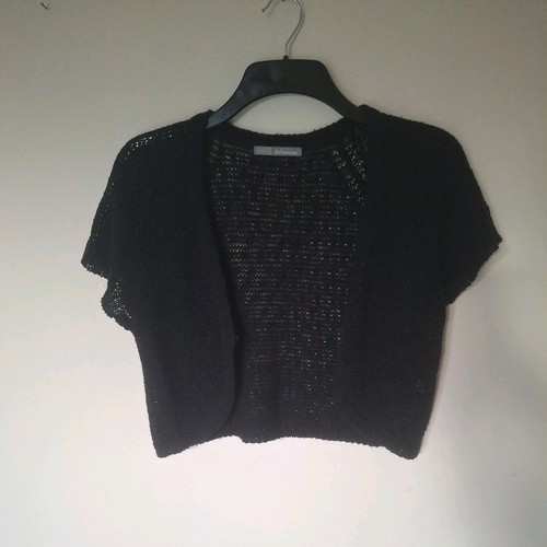 Black shrug size 12 - m&s,