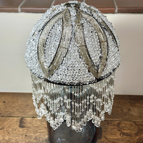 Vintage acrylic beaded lamp - vintage,