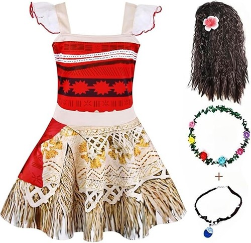Girls moana fancy dress - moana, set