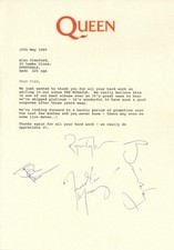 Queen Signed Headed Letter