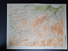 Antique 1912 Map -Edinburgh -