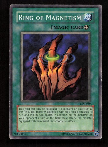 Yugioh ring magnetism - of,