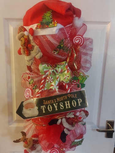 Christmas door swag wreath - swag,