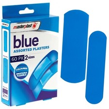 BLUE PLASTERS Catering Kitchen Food Prep Dressing Colour Assorted Pack FLEXIBLE