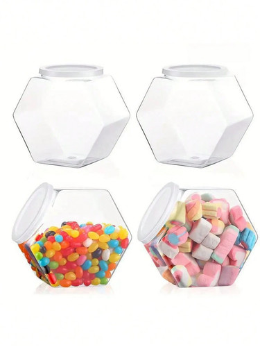 2pcs 30oz hexagon candy - candy, jars