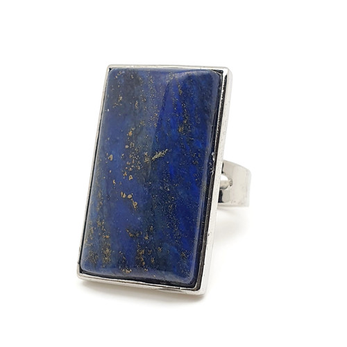 Lapis lazuli ring large - lapis,