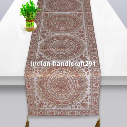 Indian brocade silk table - silk,
