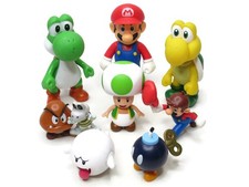 Super Mario Figure Bundle Mixed X 9 Koopa Troopa Toad Yoshi Dry Bones Boo Goomba