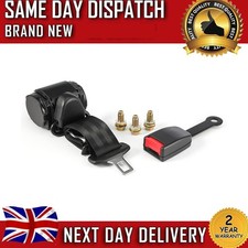 3 Point Shoulder Seat Belt For Ford Transit Minibus Adjustable Front Rear Black