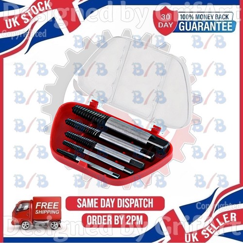 5pc screw extractor - set, for
