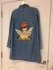 Denim Shirt Dress 12 Blue