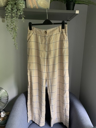 Women linen trousers - linen,