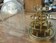 Vintage Brass & Glass Dome