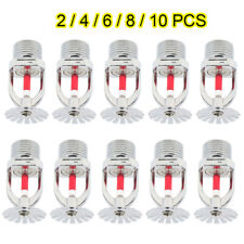 2/4/6/8/10PCS Fire Fighting Sprinkler Spray Head 68 Degree 93 Degree Pendant