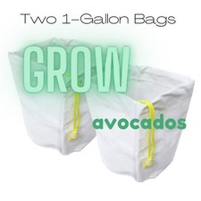 Two White 1 Gallon Mesh Water