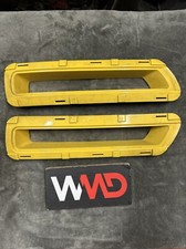 MITSUBISHI EVO 8 Bumper Grills Vents Plastics Cover Pair. Missing Mesh +clips