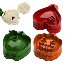 3X Halloween Pumpkin Hand Mini Pie Maker Mold Food Grade Pocket Pie Press