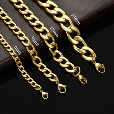 6MM 12MM Mens Boy Yellow Gold