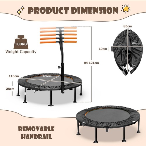 Foldable mini trampoline - foldable,