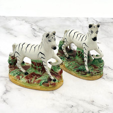 Antique Staffordshire Zebra