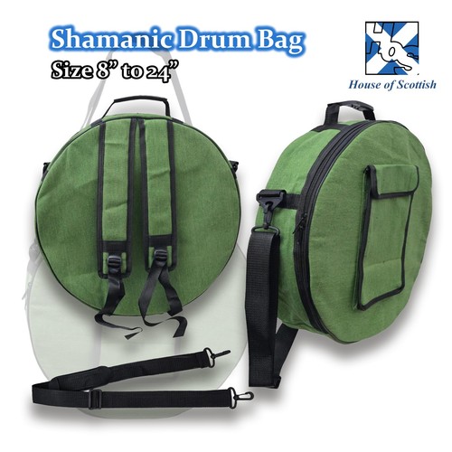 Canvas shamanic drum bag - drum, carry