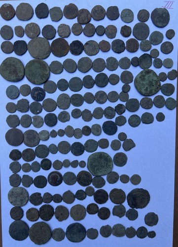 Uncleaned roman coin lot 150 - roman,