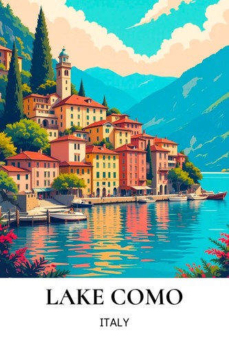 New lake como italy - lake,