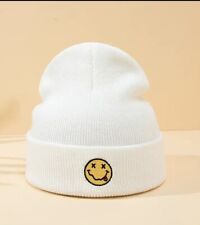 Nirvana Face Beanie Hat In White One Size New