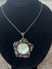 Vintage iridescent sea opal - iridescent,