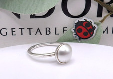 ❤️Genuine Pandora Luminous Droplet Pearl Ring ALE S925 Size 52❤️