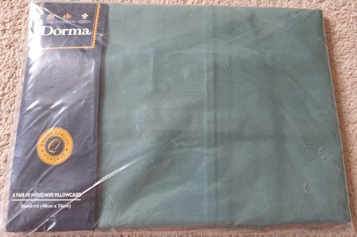 Dorma green pillow cases 2 - green,