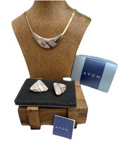 Avon Bib Necklace Earrings Set