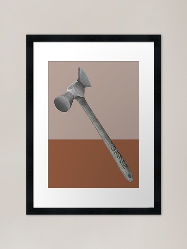 Toffee hammer framed art - framed, print