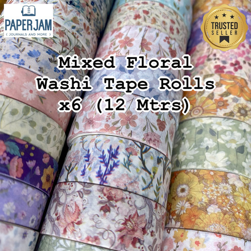 Mxd floral washi - washi, rolls