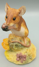Vintage Aynsley Mastercraft Mouse with Bramble Figurine VGC
