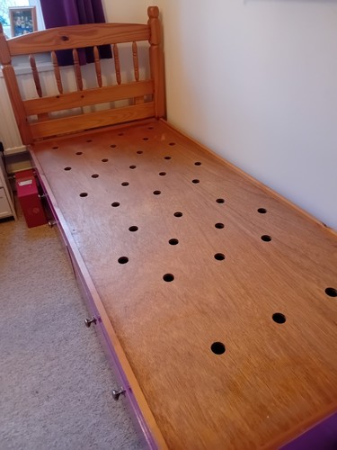 Single bed and headboard with - single,