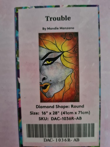 Rare diamond art - club, trouble