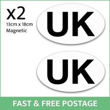 2x Magnetic UK Car Sticker
