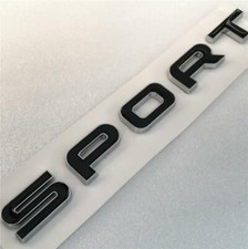 BLACK RANGE ROVER SPORT REAR BACK BOOT TAIL LETTERING LETTER BADGE