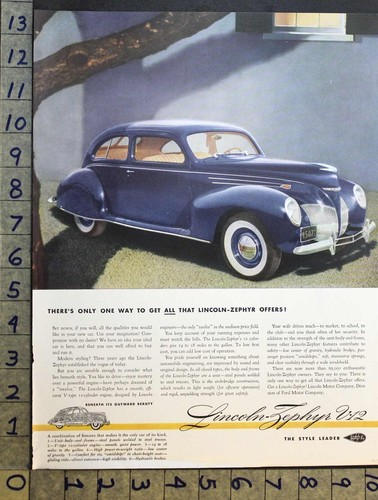 1939 lincoln zephyr sedan - 1939, v-12