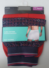 Mens Boxers Woven 2 Pack Pure Cotton by Marks And Spencer BNWT