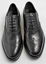 SOLE MENS BROGUE BLACK SHOES