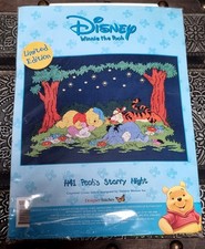 Disney Winnie The Pooh Counted Cross Stitch Kit Pooh's Starry Night H41
