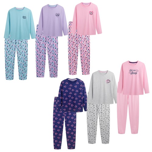 Girls long sleeve pyjamas - long,