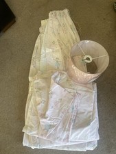Curtains And Double Duvet Set Fairy Stay With Brand New Pink Lamp Shade 28cm