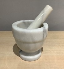 NEW White Marble Mortar and